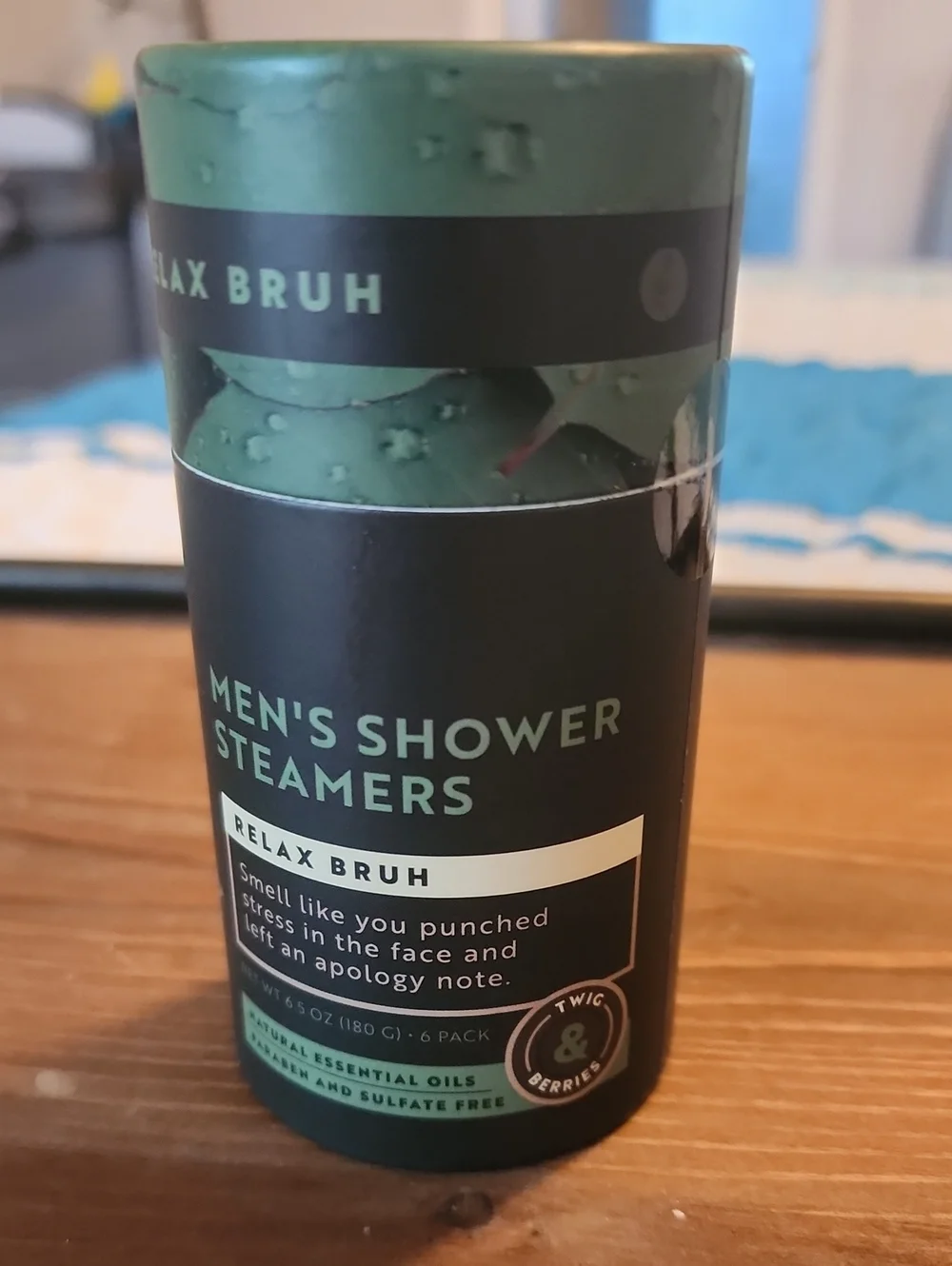 NWT Twig & Berries Men's Shower Steamers- Relax Bruh